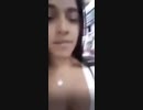 Beautiful girl shows a food market in Caracas