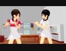 【MMD】テニス部JCは銭湯でも騒がしい