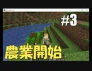 【マイクラ #3】農業開始【女性実況】
