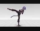 【MMDモーション配布】後ろ回し蹴り_ついでに作業録画してみた
