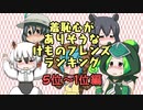 【お絵描き実況】羞恥心がありそうなけものフレンズランキング【ベスト5】