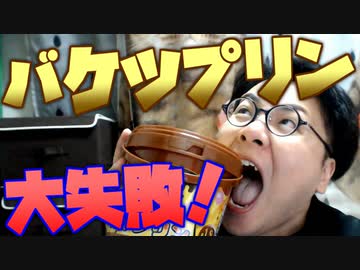 大失敗！約２リットルのバケツプリンを作って食べよう！
