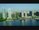 aerial-waterfront-views-hotels-and-condominiums-over-biscayne-bay-miami-florida-usa-red-epic　大内徹