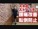【腰痛改善】スネのストレッチで転倒防止！