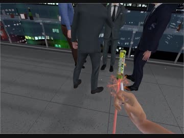 VRのおっさん達に花火の楽しさを教えてあげました。