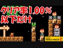 【実況】#07 クリア率1%以下限定プレイ♪ スーパーマリオメーカー2 世界のコース