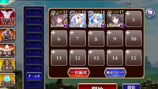 【千年戦争アイギス】英傑の塔 第13階層 141120pt
