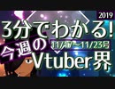 【11/17~11/23】3分でわかる！今週のVTuber界【佐藤ホームズの調査レポート】