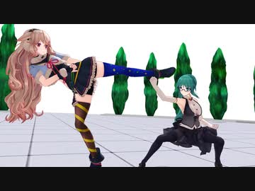 【神楽すず・もこ田めめめ】ウメハラvsジャスティン【MMD】