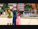 MMD ghost stories ENG dub fan animation