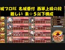 城プロRE 名城番付 西軍上級の段 難しい 素☆５以下構成