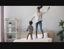 キッズオンエア　happy-family-african-american-mixed-race-kid-boy-and-caucasian-mom-baby-sitter-holding-hands