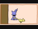 【動く4コマまんが】『黄色い猫と青い犬』　④　ねらい 　オリジナル音楽とラクガキ