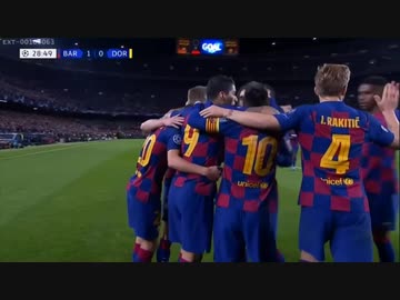 【メッシ無双】19-20 CL　バルセロナ 対 ドルトムント