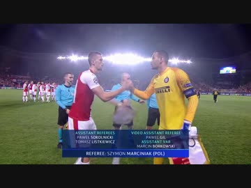 《19-20UEFA CL》 [GS第5節・F組] スラヴィア・プラハ vs インテル