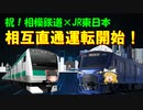 【祝！相模鉄道×JR東日本相互直通運転開始！】ゆっくりで色々説明をしていこうかと思い立ってから殴り書きのようにYMMとaviutlを開いて素材を集めて編集しておりました。