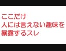 【2ch】ここだけ人には言えない趣味を暴露するスレ