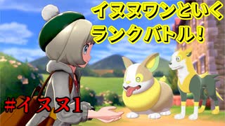 【イヌヌワン】イヌヌワンといくランクバトル！ #イヌヌ1 【ポケモンシールド】