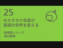カタカナ母音で聴いてみよう！ ～英単語・海の動物20選～