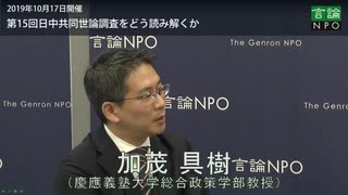 日中世論調結果をどう読むか