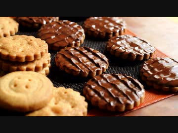 マクビティ風♪全粒粉チョコビスケット Chocolate Covered Whole Wheat Cookies｜小麦粉だいすき