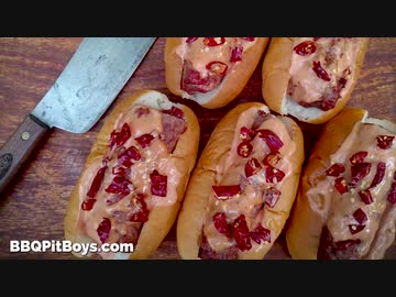 リーフ&amp;ビーフチリドッグ