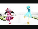 【東方MMD】レミリアと小傘で好き！雪！本気マジック