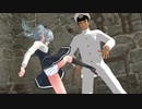 【MMD艦これ】キンタマを思いっきりしばかれる提督 Ver霞 (暴力表現に注意)