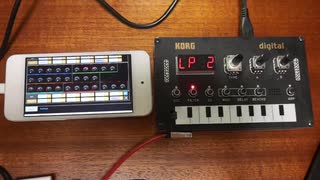 1万円シンセKORG NTS-1をスマホでコントロールできるアプリを作った。