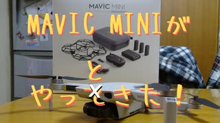 【ドローン初心者】MAVIC MINIがやっときた！