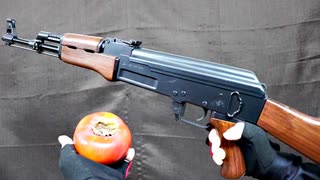 AK47で柿を撃ってみた