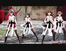 【MMD艦これ】金剛4姉妹でSweet Devil Colate Remix　ミニスカVer　歌詞つき