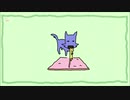 【動く4コマまんが】『黄色い猫と青い犬』　⑦　はなれたくない　オリジナル音楽とラクガキ