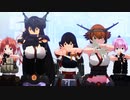 【MMD艦これ】ながむつ、かげぬい、赤城さんで「夏に去りし君を想フ」【固定カメラ】