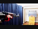 AK47でスピンドルケースを撃ってみた