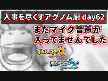 【ポケモンUSUM】人事を尽くすアグノム厨-day62-【ウルトラ・ハイパー・スーパー超簡易編集】