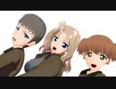 MMDガルパン・ケイ・ナオミ・アリサ配布