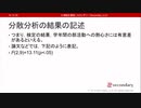 分散分析の結果の記述（心理統計講座movie）