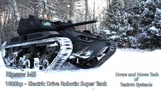 電動無人豆戦車Ripsaw M5が雪原を暴れ回るだけ