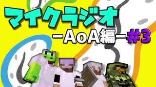 【マイクラジオ】最強の匠は俺だ！絶望的センス4人衆がカオスマイクラジオAOA編♯3【4人実況】