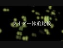 ライダー体重比較