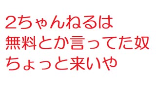 【2ch】2ちゃんねるは無料とか言ってた奴ちょっと来いや