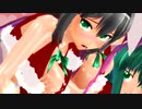【東方MMD】 にがもん式霊夢・にがもん式魔理沙・妖夢・鈴仙・早苗でリトライ☆ランデヴー1080p60fps