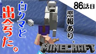 《Minecraft》氷山の一角で素敵な出会いが！・・・出会いがあれば、別れもある86話目《てきとうサバイバル》