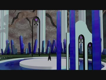 【MMDブラボ】水晶洞窟奥ステージで狩人様が鎖の少女【ステージ配布】