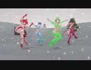 【MMDクリスマス】サンタミクと原色トリオでSweet Devil (colate remix)【カメラ固定・字幕無】(1080p_60fps)