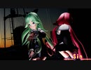 【MMD艦これ】山風江風で__Sin__　ミニスカVer