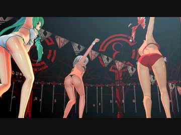 【東方MMD】咲夜さんと霊夢さんと早苗さんにECHOを踊ってもらった