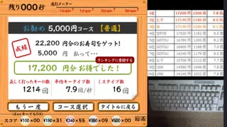 寿司打（Flash版）(5000円) 17200円お得（95皿）