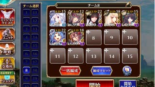 【千年戦争アイギス】英傑の塔 第15階層 96120pt